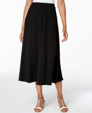 Alfred Dunner Lace It Up Crinkled Midi Skirt