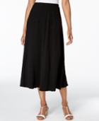 Alfred Dunner Lace It Up Crinkled Midi Skirt