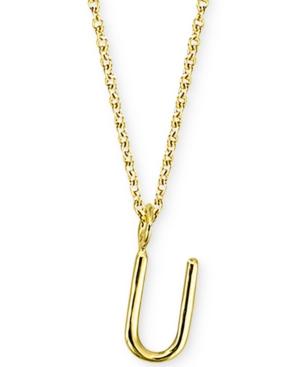 Sarah Chloe Amelia Initial 16 Pendant Necklace In 14k Gold