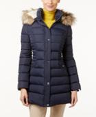 Inc International Concepts Faux-fur-trim Hooded Puffer Coat, Only At Macy's