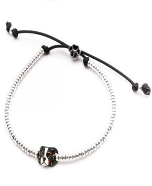 Cavalier King Charles Spanielhead Bracelet In Sterling Silver And Enamel