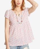 Denim & Supply Ralph Lauren Floral Voile Button-front Top