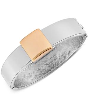 T Tahari Silver-tone Hinge Bangle Bracelet