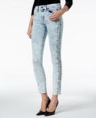 Guess Lace-up-trim Skinny Jeans