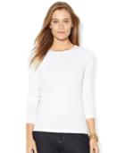 Lauren Ralph Lauren Button-shoulder Top