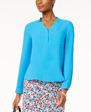 Nine West V-neck Swing Blouse