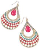 Thalia Sodi Gold-tone Multi-stone Drop Earrings, Only At Macy's