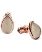 Skagen Rose Gold-tone Sea Glass Stud Earrings