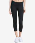 Calvin Klein Performance Printed Mesh-trimmed Cropped Leggings