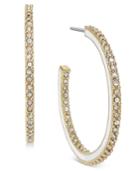 Kate Spade New York Shine On Gold-tone Pave Crystal Hoop Earrings