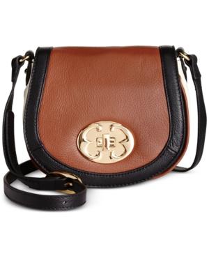 Emma Fox Classics Leather Crossbody Saddle Bag