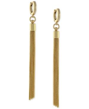 Vince Camuto Huggie Tassel Linear Earrings