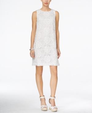 Tommy Hilfiger Sleeveless Floral Lace Shift Dress
