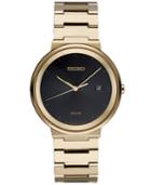 Seiko Men's Solar Essentials Gold-tone Stainless Steel Bracelet Watch 40mm