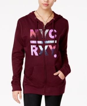 Roxy Juniors' Nyc World Graphic Hoodie