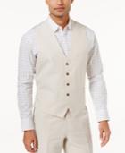 Inc International Concepts Men's Linen Blend Vest, Only At Macy's