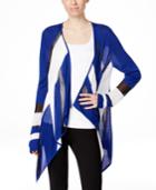 Inc International Concepts Petite Colorblocked Cardigan, Only At Macy's