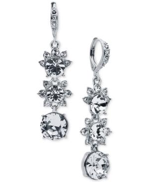 Givenchy Crystal Triple Drop Earrings