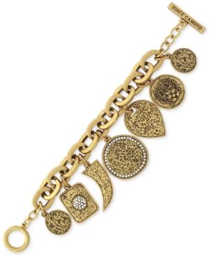 Vince Camuto Gold-tone Geometric Charm Bracelet