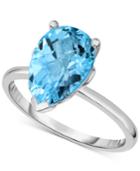Blue Topaz (3-5/8 Ct. T.w.) Ring In Sterling Silver