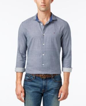 Tommy Hilfiger Men's Williard Micro-houndstooth Shirt