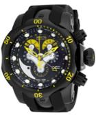 Invicta Men's Chronograph Reserve Venom Black Polyurethane Strap Watch 54mm 14459