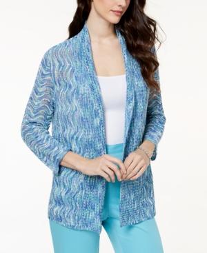 Alfred Dunner Bonita Springs Open-front Cardigan