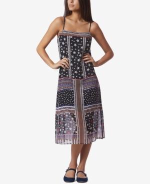 Avec Les Filles Stars & Stripes Printed Slip Dress