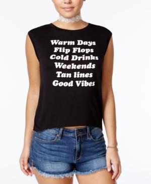 Shift Juniors' Warm Days Graphic Muscle Tank Top, Only At Macy's
