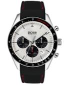 Boss Hugo Boss Men's Chronograph Trophy Black Rubber Strap Watch 44mm