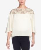 Catherine Catherine Malandrino Cora Sequin Lace Batwing Swing Top