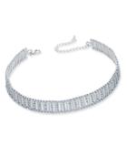 Inc International Concepts Silver-tone Pave & Stick Choker Necklace, Only At Macy's