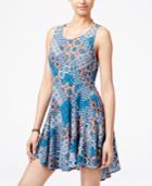 Bebop Juniors' Printed Fit & Flare Dress