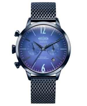 Welder Women's Blue Stainless Steel Mesh Bracelet Watch 38mm