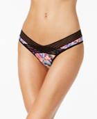 Body Glove Lola Butterfly-print Mesh-trim Cheeky Bikini Bottoms Women's Swimsuit