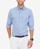 Nautica Men's Slim Fit Double Pocket Oxford Shirt