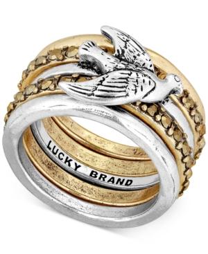 Lucky Brand Two-tone Bird Stack Ring