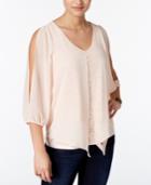 Bcx Juniors' Cold-shoulder Top