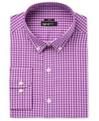 Bar Iii Men's Slim-fit Stretch And Easy Care Mulberry Check Dress Shirt, Only At Macy's