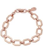 Ivanka Trump Rose Gold-tone Open Geometric Link Bracelet