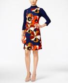 Eci Floral-print Layered-look A-line Dress