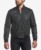 Affliction Men's Black Moon Full-zip Moto Jacket