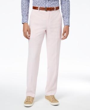 Sean John Men's Classic-fit Stretch Pink Solid Suit Pants