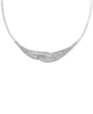 Classique By Effy Diamond Loop Collar Necklace (1-3/4 Ct. T.w.) In 14k White Gold