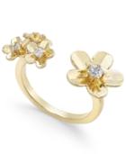 Vera Bradley Gold-tone Petals Open Ring