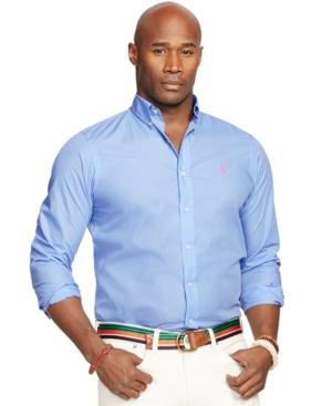 Polo Ralph Lauren Big And Tall Long-sleeve Poplin Shirt