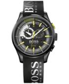Boss Hugo Boss Men's Yachting Timer Ii Chronograph Black Silicone Strap Watch 45mm 1513337
