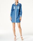 Two By Vince Camuto Long-sleeve Denim Shirt Dress