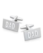 Sutton By Rhona Sutton Men's Silver-tone Dad Cuff Links