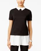 Eci Short-sleeve Layered-look Top